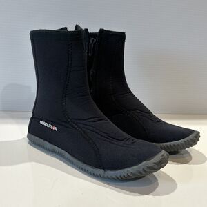 Henderson Wetsuit Black Neoprene Zippered Diving Boots Rubber Sole 5 6